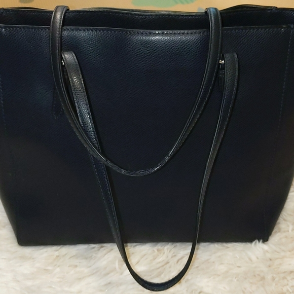 Coach Dark Blue Leather Shoulder Bag - Picture 3 of 11